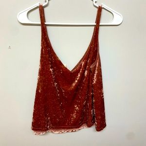 H&M tank top. Size medium. Burnt orange. Velvety. GREAT CONDITION